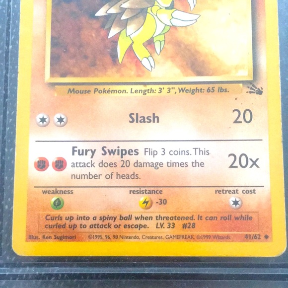 Pokemon - Sandslash 70 HP Stage 1 - Picture 5 of 6